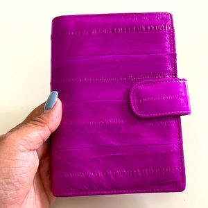 A7 eel skin planner/wallet